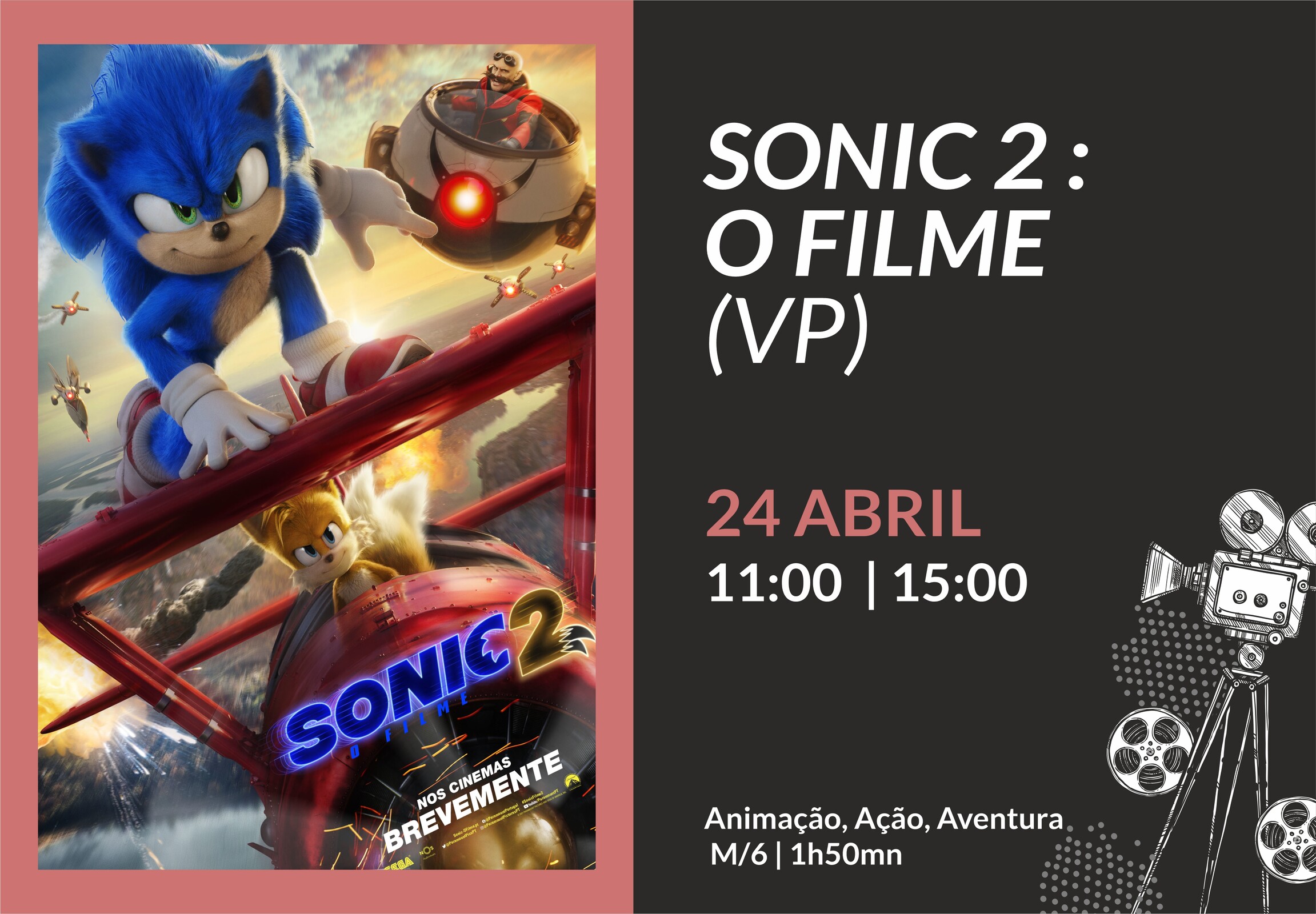 Sonic 2: O Filme chega hoje ao Paramount+