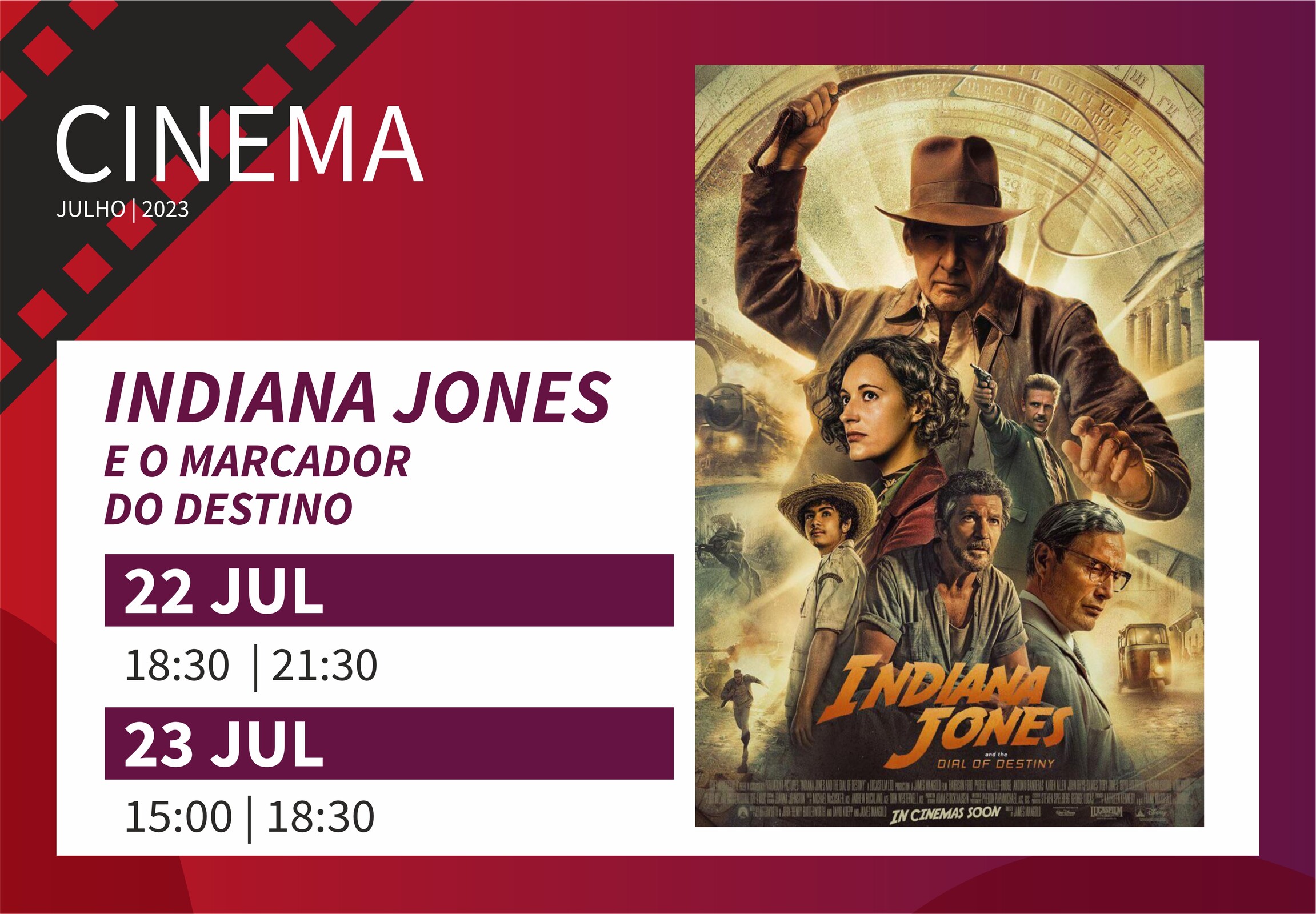 Volta de Indiana Jones é principal estreia da semana nos cinemas