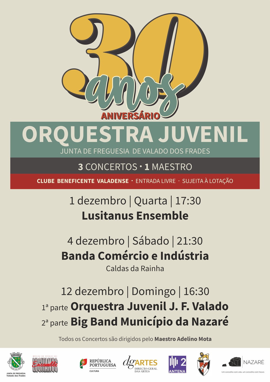 30º Aniversário da Orquestra Juvenil da Junta de Freguesia de Valado dos Frades 