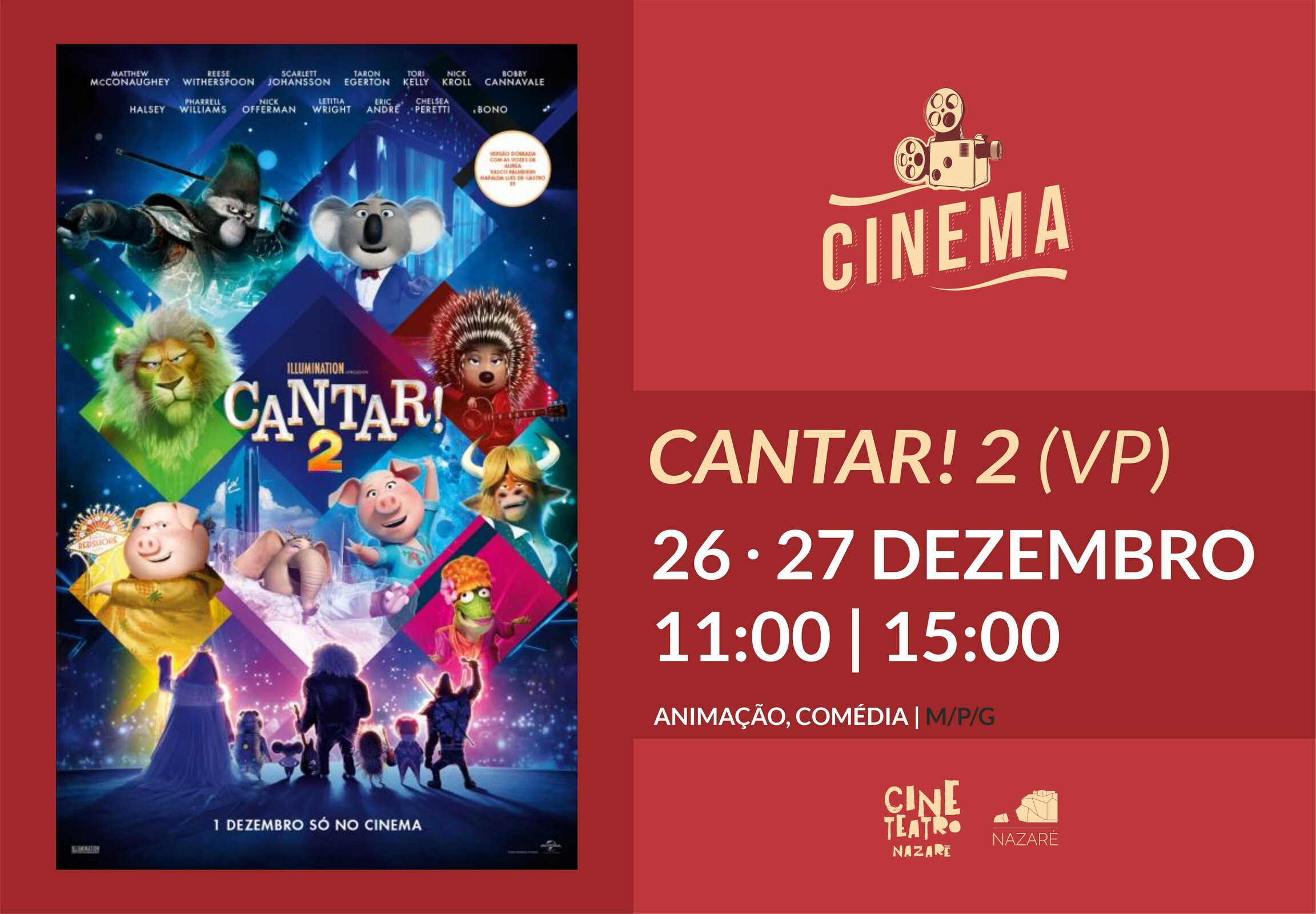 Cinema de Animação Cantar!2