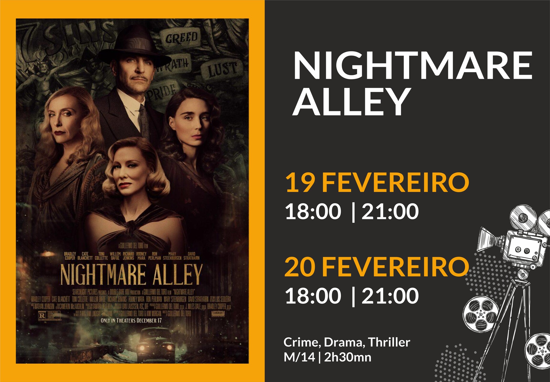 Cinema Nightmare Alley - Beco das Almas Perdidas