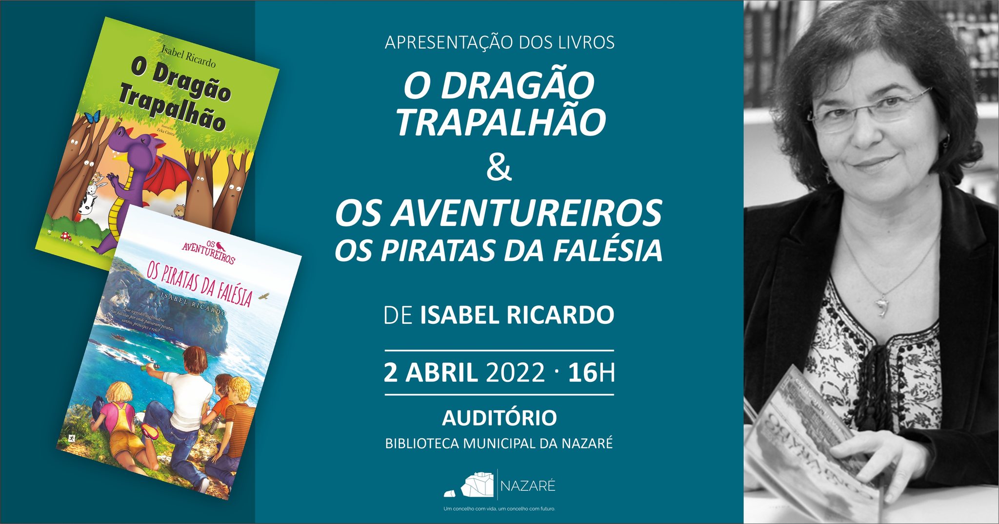 Escritora Isabel Ricardo apresenta livros na Biblioteca Municipal
