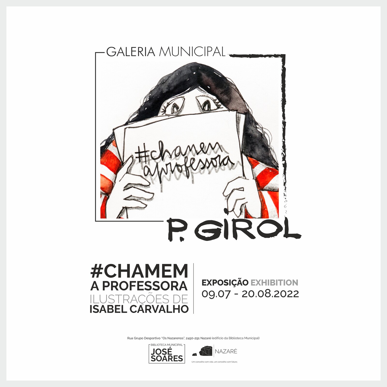 Ilustrações de Isabel Carvalho na Galeria Municipal