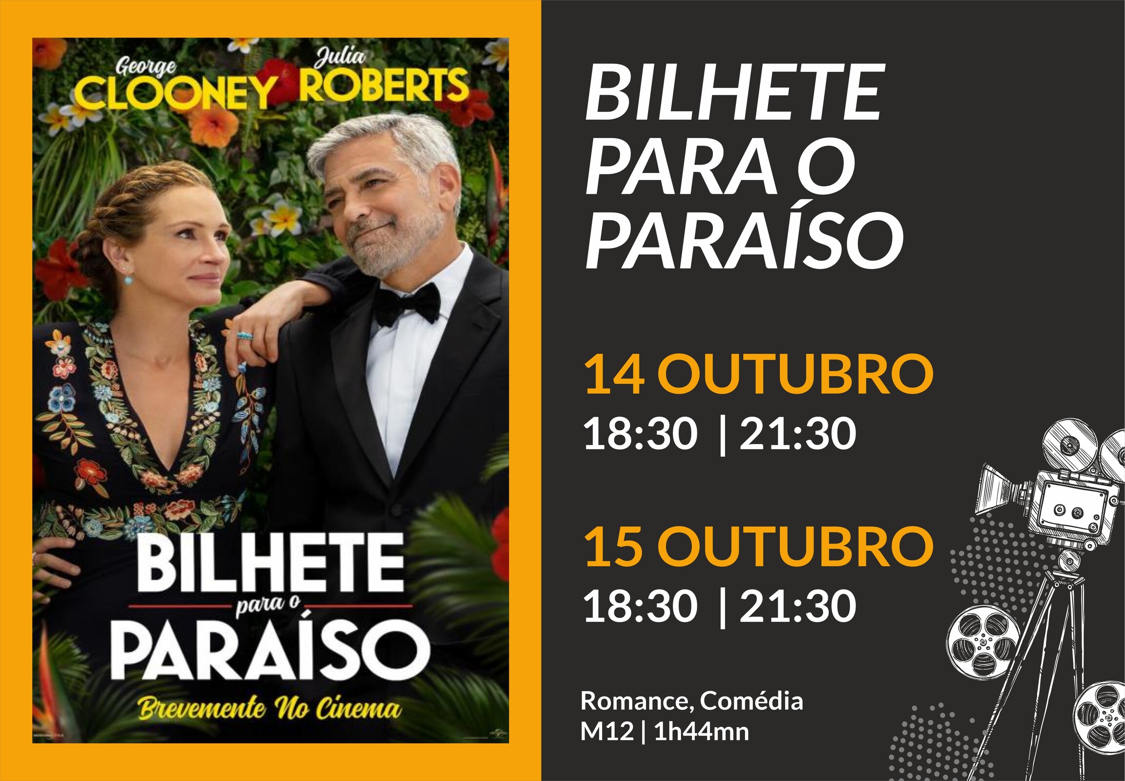 Bilhete para o paraíso - cinema