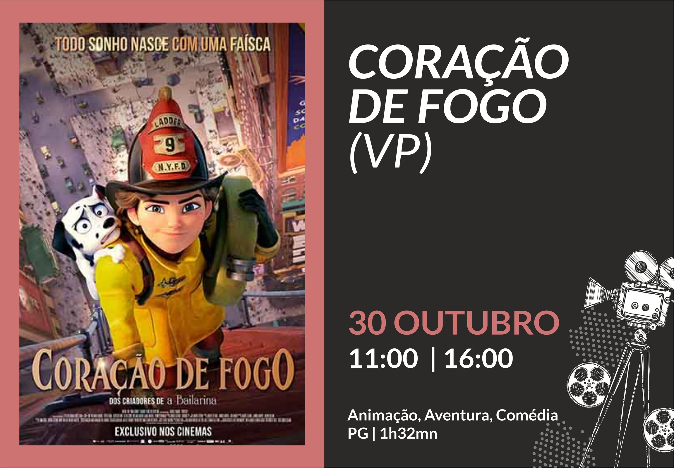 Coração de fogo - cinema 