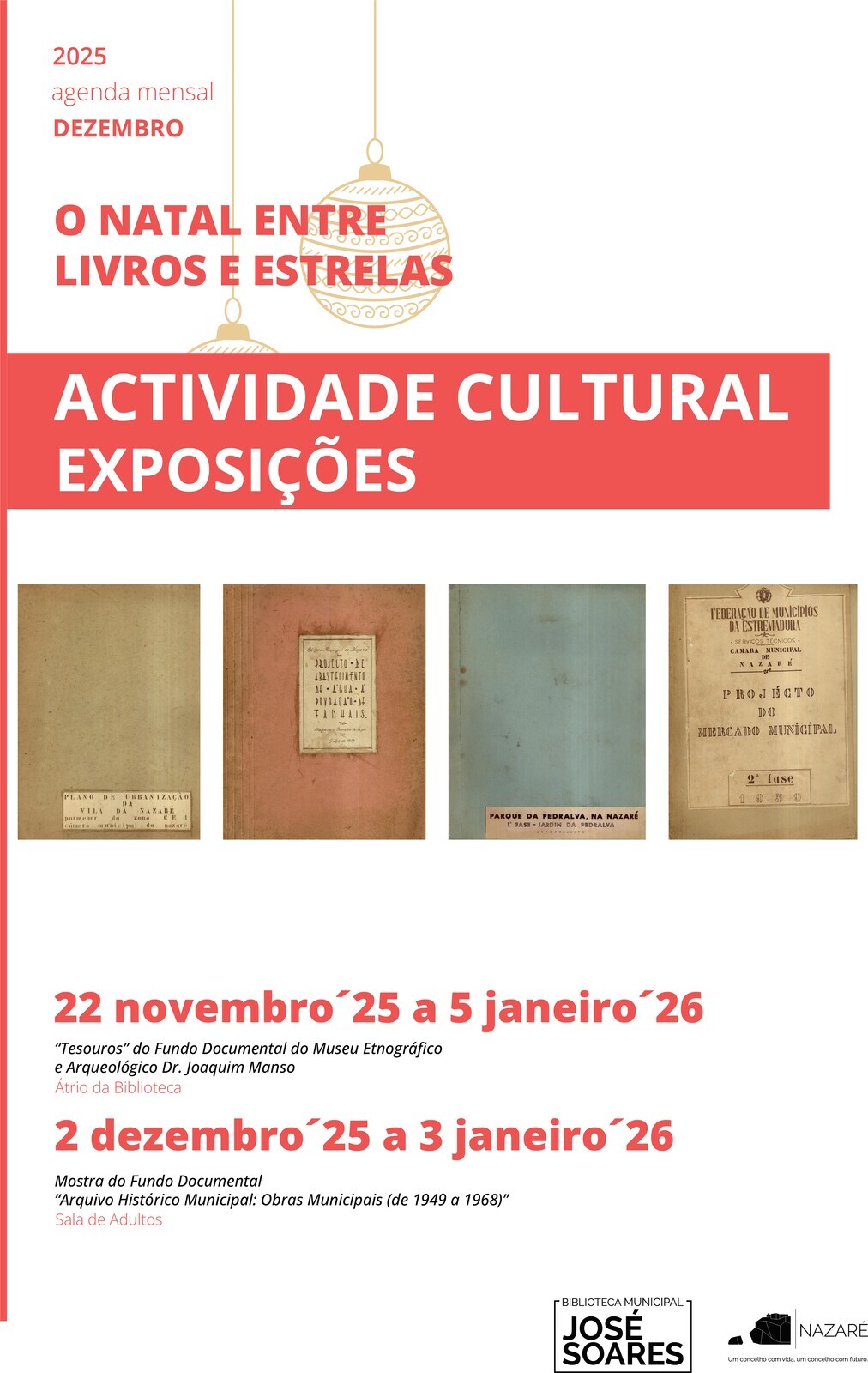 BIBLIOTECA: Exposição sobre Natal 