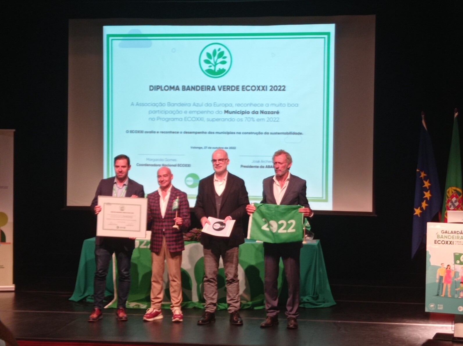 Município da Nazaré sobe no ranking nacional do Galardão Bandeira Verde ECOXXI 