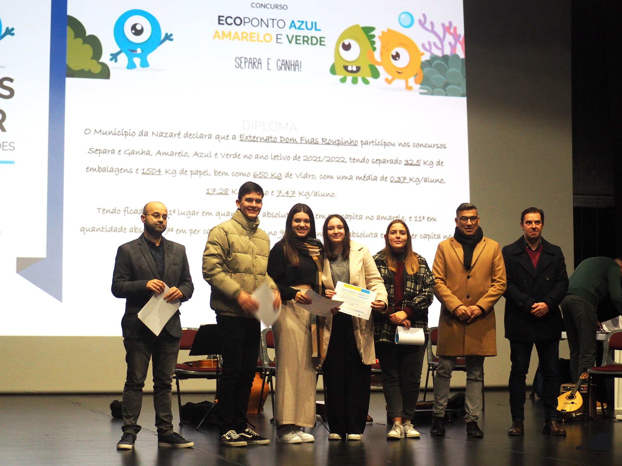 9 Ecoescolas do concelho receberam os diplomas em sessão pública realizada no cineteatro