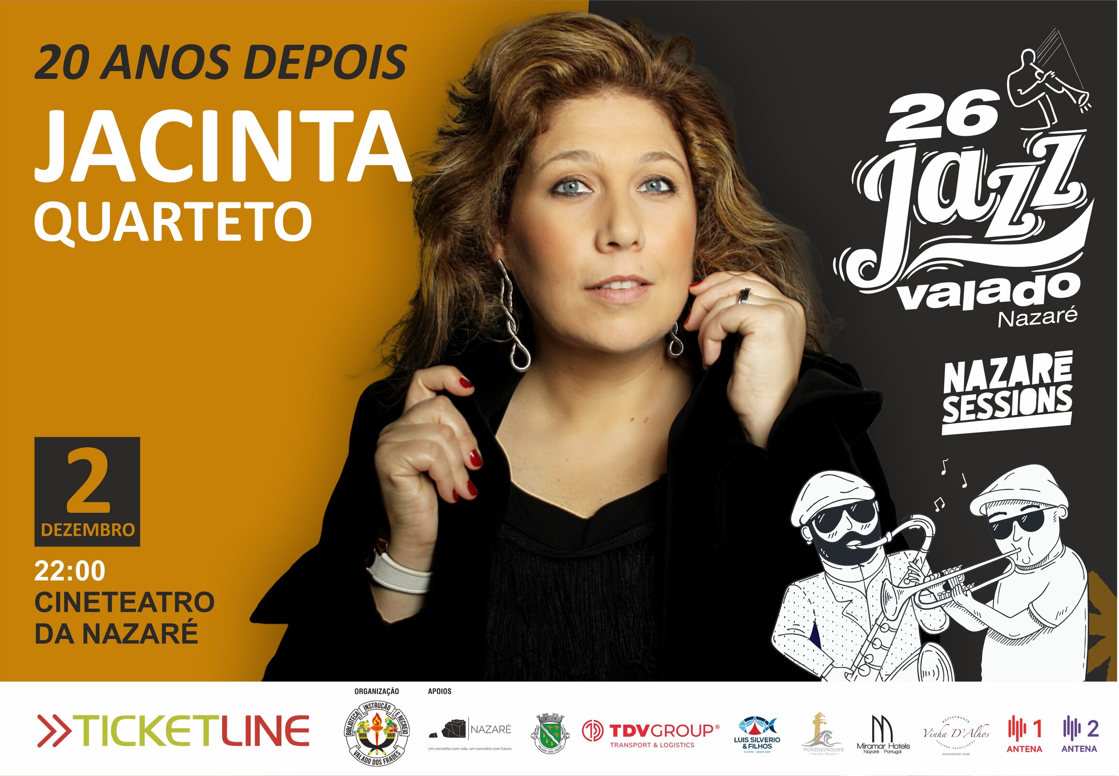 Jacinta encerra a 26ª edição do Festival de Jazz do Valado