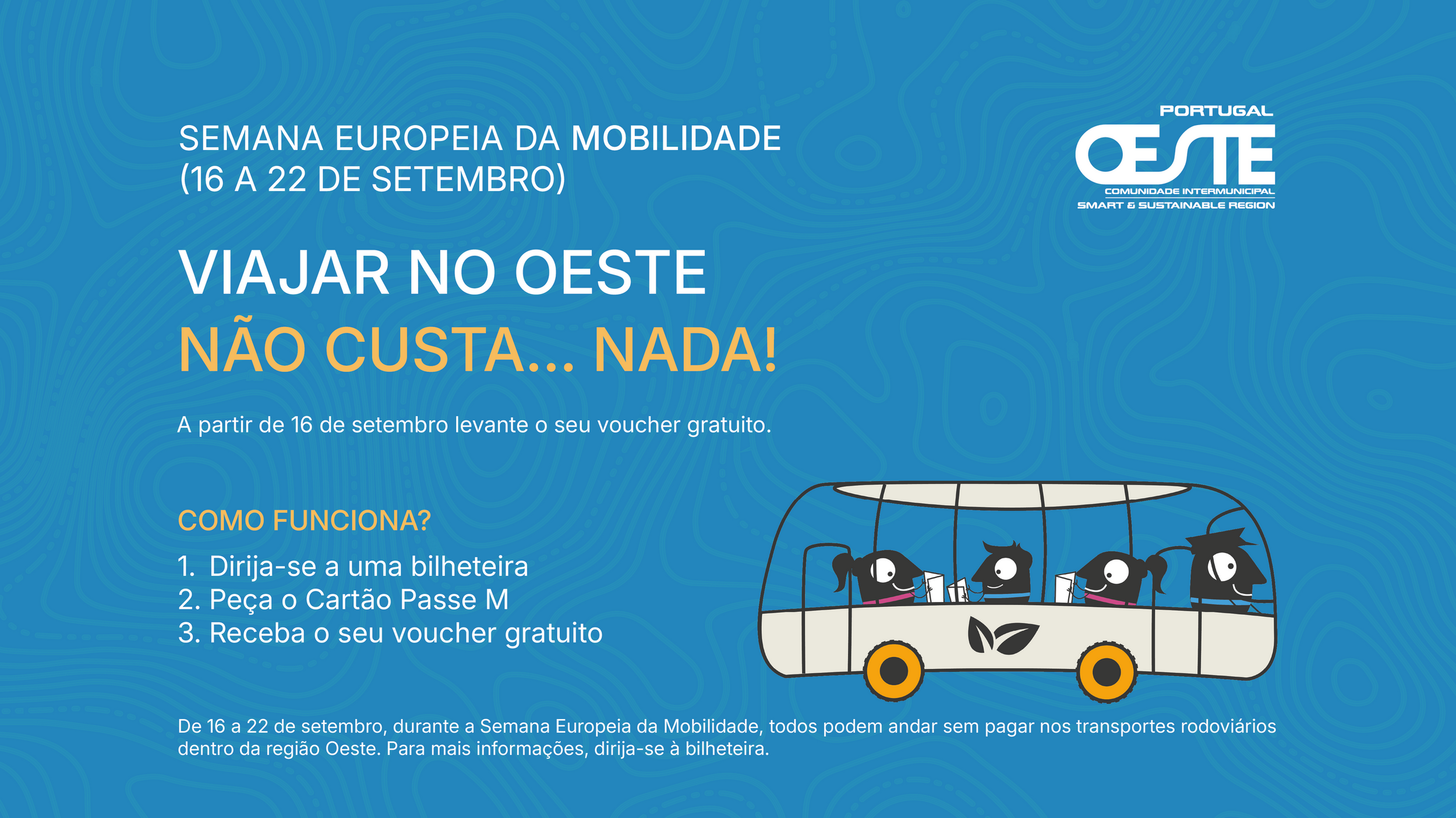 OesteCIM lança viagens gratuitas para todos durante a Semana Europeia da Mobilidade