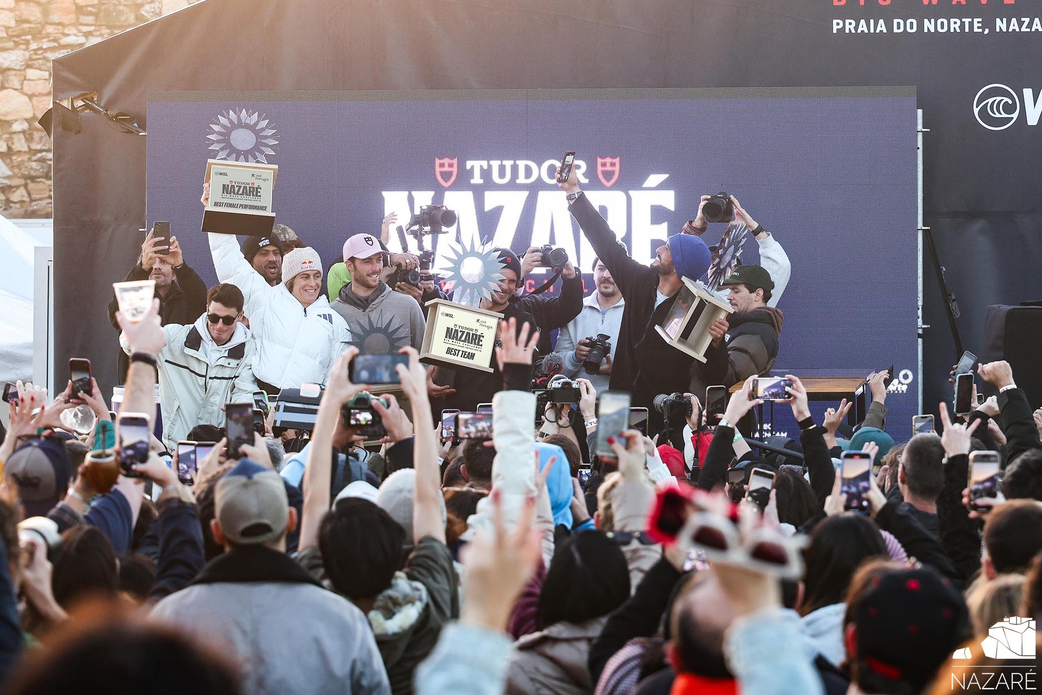 Nic von Rupp e Clément Roseyro vencem o TUDOR Nazaré Big Wave Challenge 2025