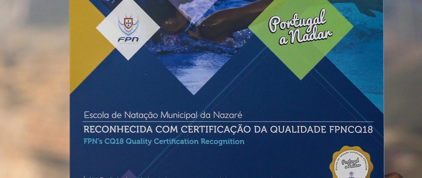 Ensino da Natação na Nazaré certificado com nível de Ouro