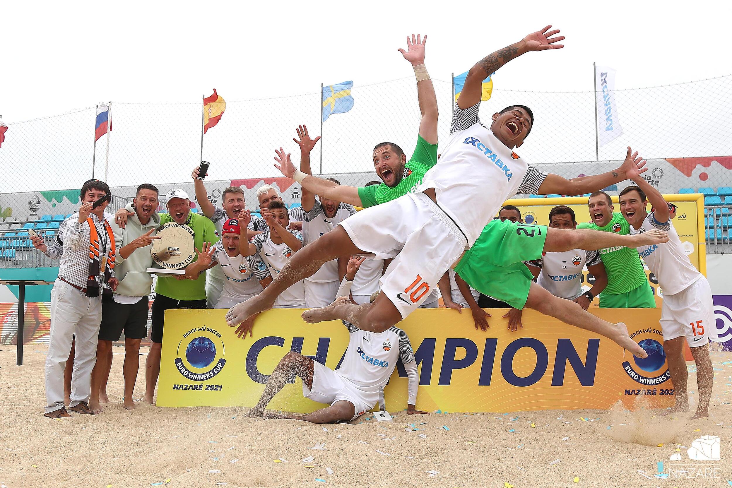 Kristall vence o SC Braga na final da Taça da Europa de futebol de praia